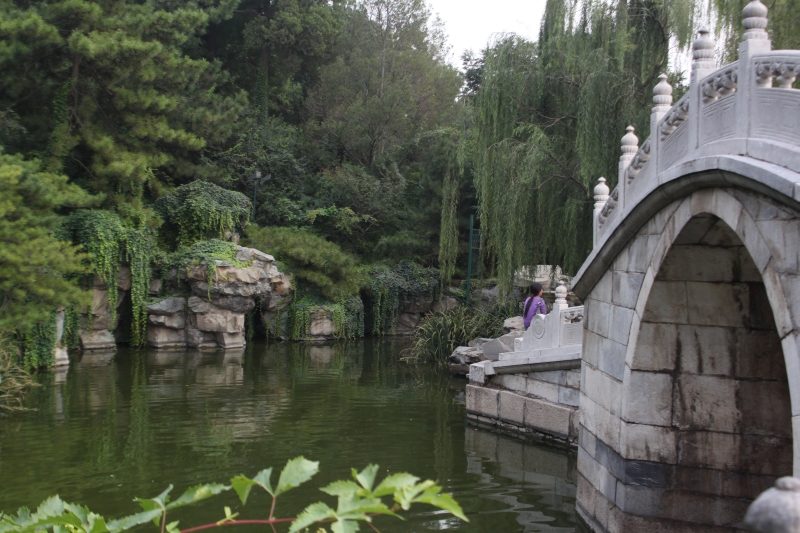 Ein Besuch im Beihai Park am 15.9. brachte uns etwas Erholung und frischere Luft, da dort viel Wasser und Grünflächen sind.